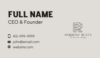 Corporate Attorney Letter R  Business Card Image Preview