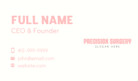 Overlap Cursive Wordmark Business Card Image Preview