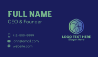 Hexagon Web Developer Business Card Design