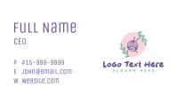 Floral Crochet Yarn Business Card Image Preview