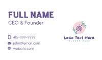 Floral Crochet Yarn Business Card Image Preview