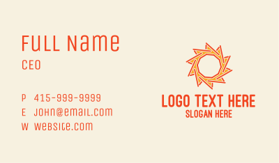 Sun Stick Business Card Image Preview