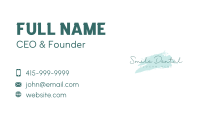 Beauty Apparel Watercolor  Business Card Image Preview