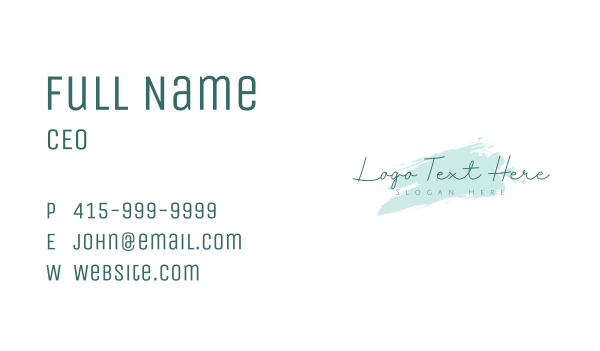Beauty Apparel Watercolor  Business Card Design Image Preview