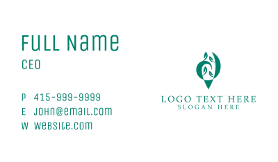 Organic Leaf Plant  Business Card Image Preview