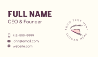 Feminine Eyelashes Salon Business Card Image Preview