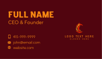 Abstract Fire Letter C Business Card Image Preview