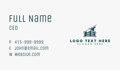 Blueprint House Builder Business Card Image Preview