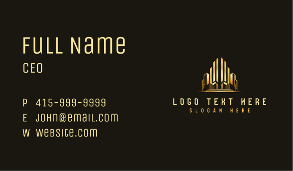 Luxury Building Skyscraper Business Card Design Image Preview