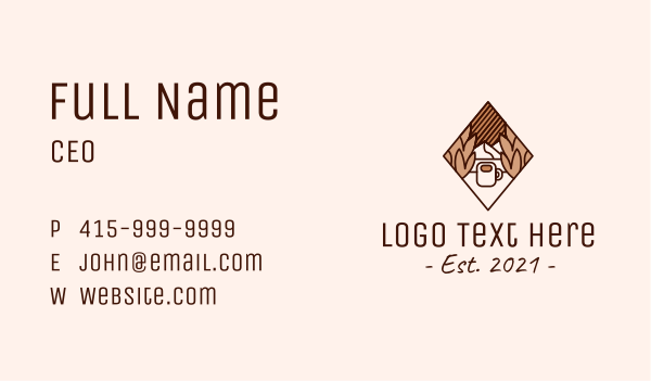 Diamond Mountain Coffee Business Card Design Image Preview