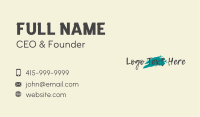 Streetstyle Brush Wordmark Business Card Image Preview