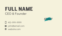 Streetstyle Brush Wordmark Business Card Image Preview