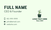 Green House Plant  Business Card Preview