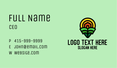 Nature House Location Pin Business Card