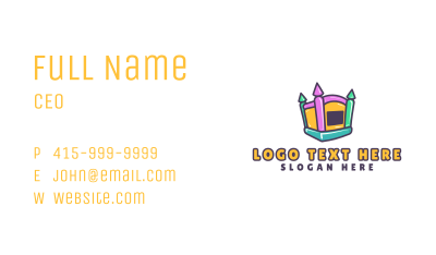 Fun Inflatable Castle Business Card Image Preview