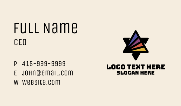 Sunset Prism Printing Business Card Design Image Preview