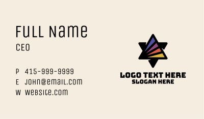 Sunset Prism Printing Business Card Image Preview