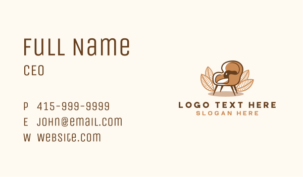 Chair Furniture Fixtures Business Card Design Image Preview