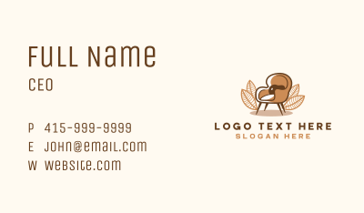 Chair Furniture Fixtures Business Card Image Preview