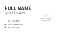 Double Circle Wordmark Business Card Image Preview
