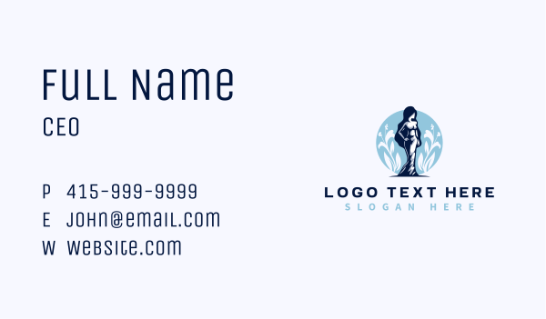 Fashion Lady Model Business Card Design Image Preview