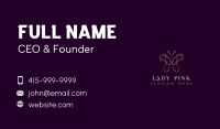Elegant Butterfly Lady Business Card Image Preview
