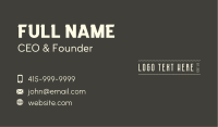 Professional Rope Wordmark Business Card Image Preview