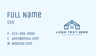 Roof Builder Construction Business Card Image Preview