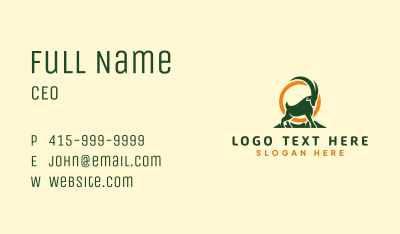 Wild Goat Ram Business Card Image Preview