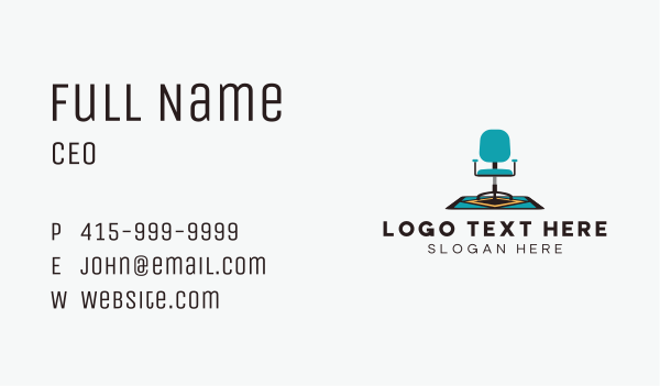 Chair Carpet Furniture Business Card Design Image Preview