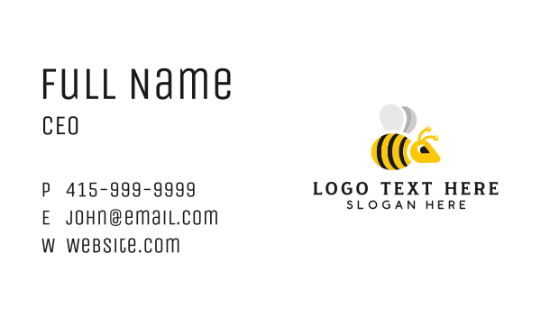 Black Yellow Wasp Bee Business Card Design Image Preview