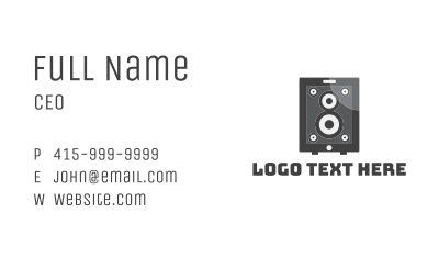Audio Speaker Business Card Image Preview