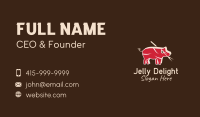 Pig Meat Shop  Business Card Image Preview