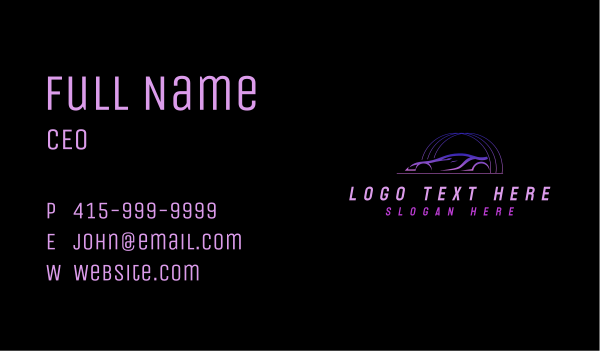 Car Driving Mechanic Business Card Design Image Preview