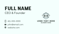 Hexagon Barbell Gym  Business Card Image Preview