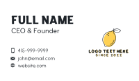 Natural Lemon Refreshment Business Card Image Preview