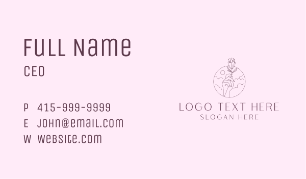 Flower Styling Florist Business Card Design Image Preview