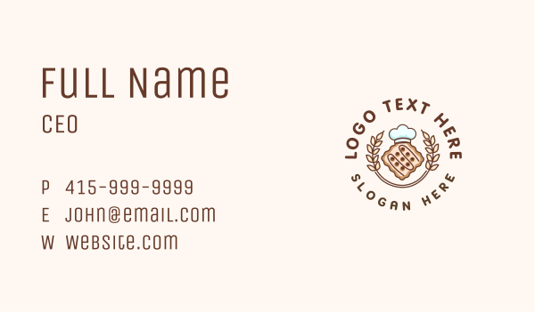 Cookie Cracker Sweets Business Card Design Image Preview