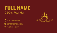 Coat Hanger Letter M Business Card Design