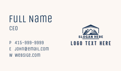 Alpine Valley Hiking Business Card Image Preview
