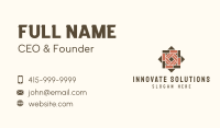 Wooden Tile Design Business Card Design