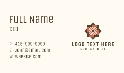 Wooden Tile Design Business Card Image Preview