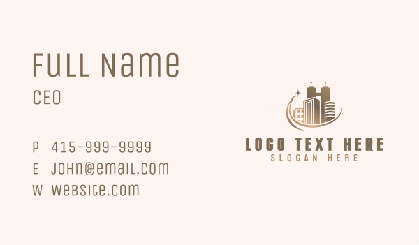 High Rise Building Property Business Card Design Image Preview