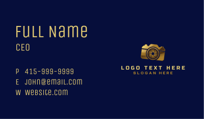 Photography Camera Shutter  Business Card Image Preview