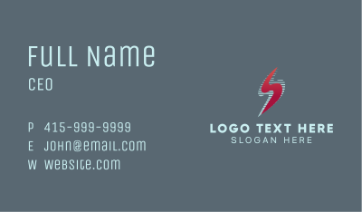 Red Gradient Letter S Business Card Image Preview