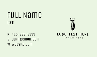 Dog Fashion Apparel Business Card Image Preview