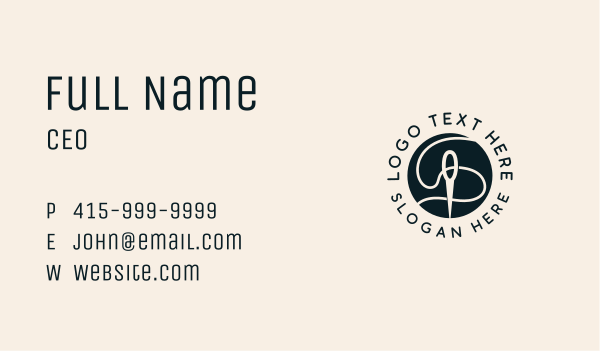 Needle Thread Tailoring  Business Card Design Image Preview