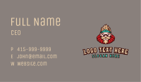 Combat Fighter Character Mascot Business Card Image Preview