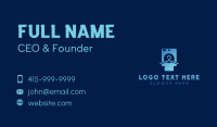 Tee Laundromat Washer Business Card Preview