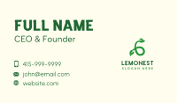 Green Leaf Number 6 Business Card Image Preview